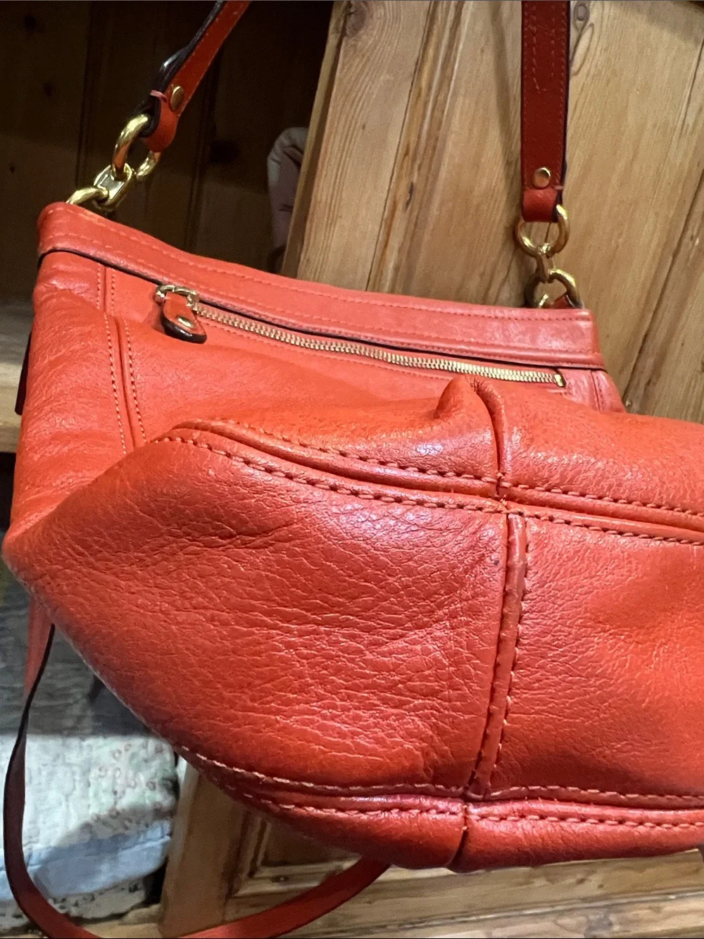 Coach F20114 Ashley Leather Hobo Bag